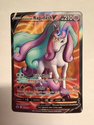 galarian rapidash pokemon card value Galarian Rapidash V #SWSH111 Prices | Pokemon Promo