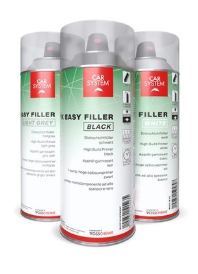 Carsystem 1K Easy Filler Dickschichtfüller Füller Schwarz / Weiß / Grau 400ml