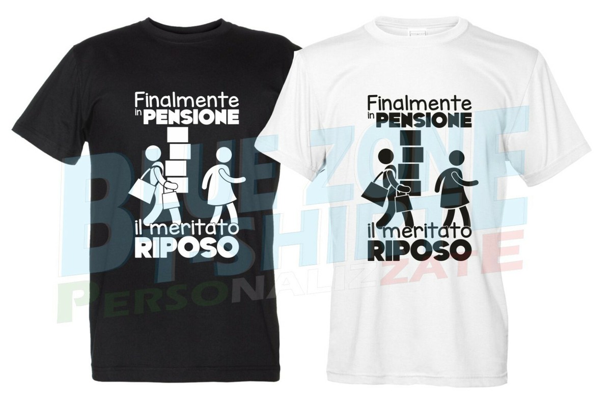 Finalmente in Pensione Maglietta Pensionato e Moglie T-Shirt