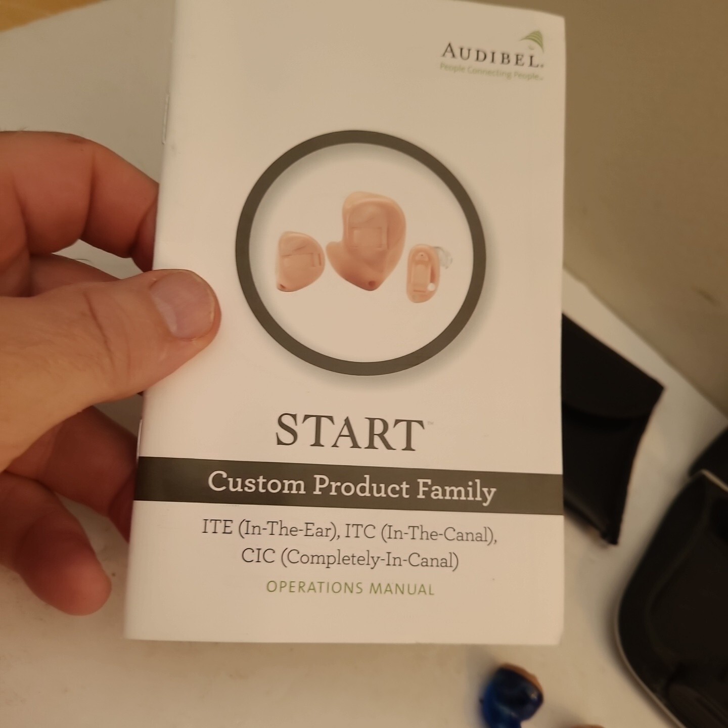 Audibel Start 6 Hearing Aid ITC In The Canal With Case & Manual eBay