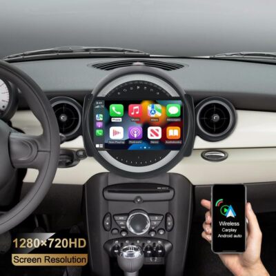 CarPlay Car Stereo Radio 9'' Android 13 2+32G For BMW Mini Cooper R56 2007-2014