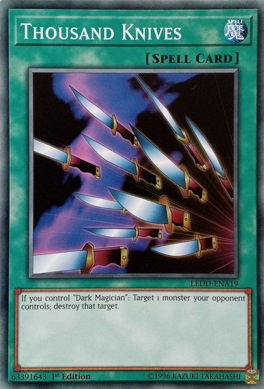 LEDD-ENA19 THOUSAND KNIVES COMMON 1ST EDITION YuGiOh CARD