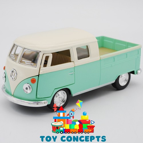1 X 1963 DIE CAST VW DOUBLE CAB 12CM bus kombi van Volkswagen car model gift toy - Picture 11 of 17
