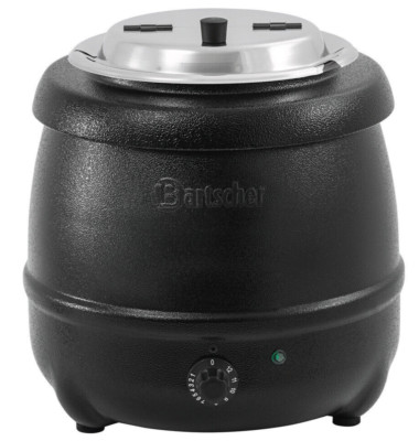 Bartscher elektrischer Elektro Suppentopf Suppenkessel Warmhaltegerät schwarz