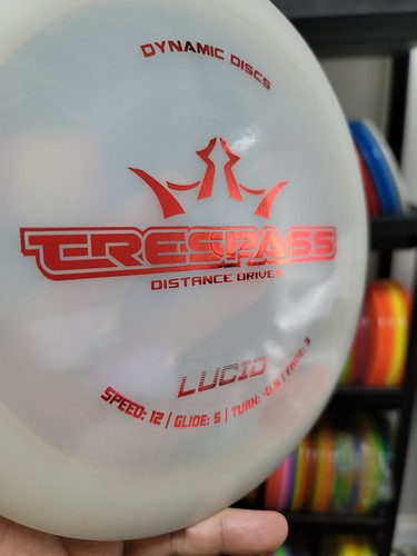 Dynamic Discs: Lucid Trespass Disc Golf Driver White 169g - Picture 2 of 2