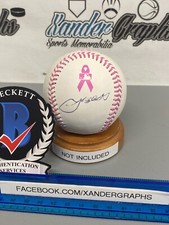 JOSH BECKETT SIGNED AUTOGRAPHED RAWLINGS ROMLB OML PINK BCA BASEBALL-BECKETT BAS