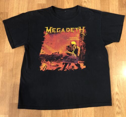 Megadeth XL Shirt Vintage Rare - Gem Megadeth XL Shirt Vintage Rare - Gem