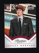 2013-14 Prestige Sergey Karasev Rookie #179 Cleveland Cavaliers