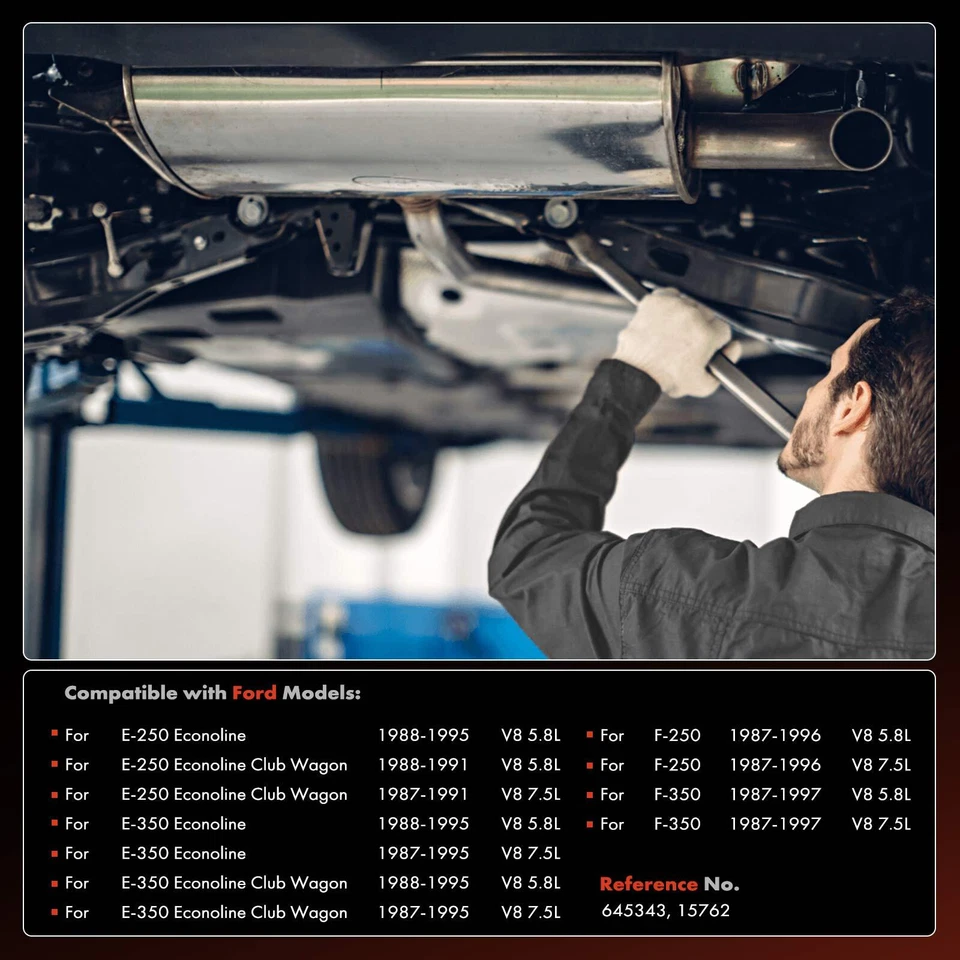 1 件催化转换器适用于福特 F-250 1987 - 1996 F-350 1987 - 1997 E-350 Econoline — 第 2/4 张图片