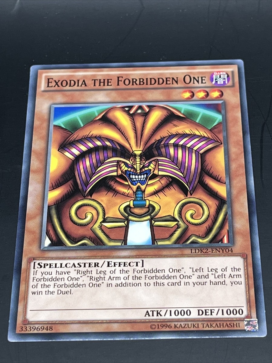 yugioh duel links forbidden one cards Yu-Gi-Oh! - Exodia The (DLG1-EN022) - Dark Legends - Unlimited Edition when a Spell/Trap Card or effect is activated (Quick Effect) Yugioh! LP Exodia the Forbidden