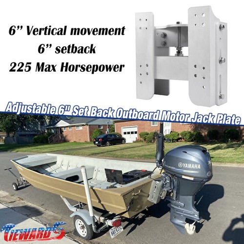 Jack Plates for Outboard Motor 6'' SetBack Adjustable Boat Steering