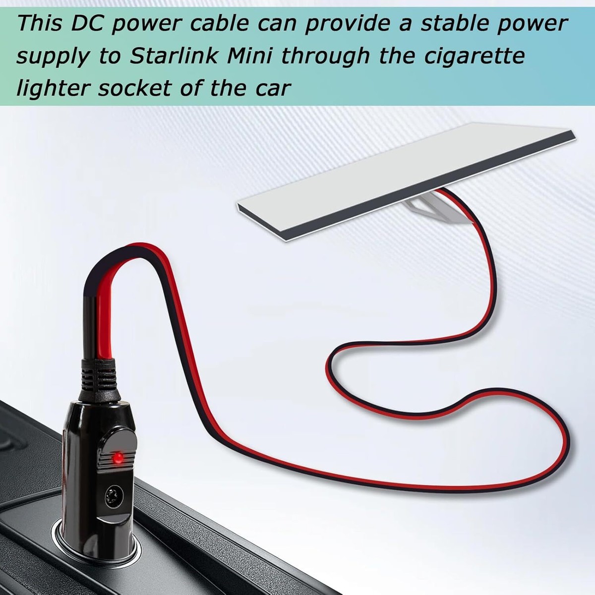 starlink mini 12v cigarette lighter Starlink Mini DC Power Cable with Cigarette Lighter Male Plug,Starlink Mini  Kit