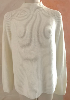 Marc O'Polo  ,Pullover,Strick, Longpulli, Gr .L ,WEISS, Bio- Baumwolle, NEU
