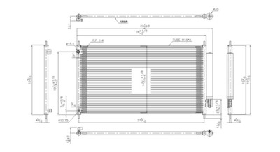 AC Condenser for 13-17 Honda Accord w/Receiver & Dryer (PFC)