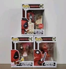 Marvel FUNKO POP! Deadpool Lot 3 Backyard Griller 774, Dinopool 777, Artist 887