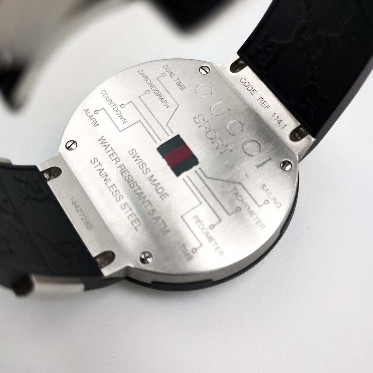 GUCCI I-Gucci Digital Watch 114.1 GUCCISPRT Sherry Line Case Diameter 49mm  Men