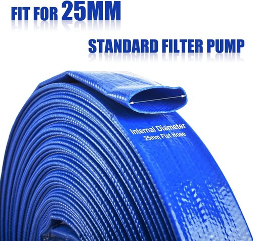 25Mm X 25M Water Pump Lay-Flat Discharge Hose Kit au - Picture 2 of 7
