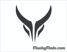 Powercolor Red Devil Logo PC Case Window Applique Vinyl Decal (Color Choices)