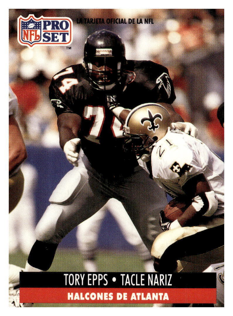 TORY EPPS 1991 Pro Set Spanish #3 Atlanta Falcons