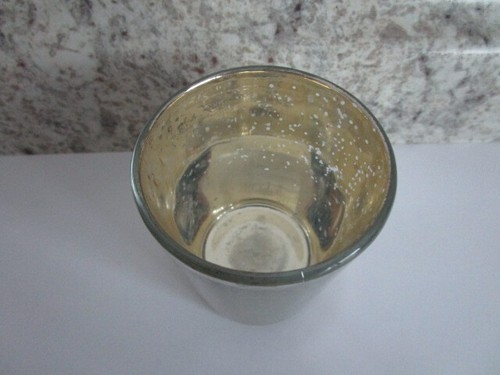 Pier One Pequeño Portavelas Votivas Mercurio 3" de Alto Moteado de Oro - Imagen 2 de 4