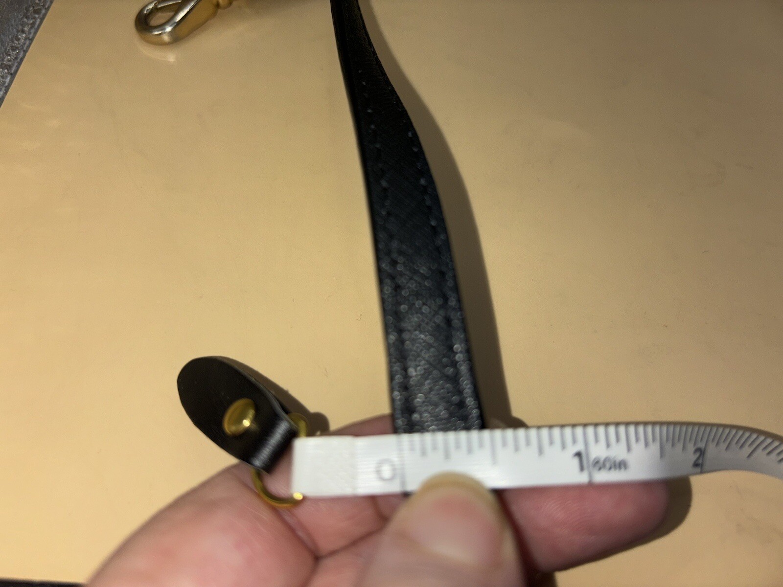 Black Adjustable Replacement Leather Purse Strap - image 3