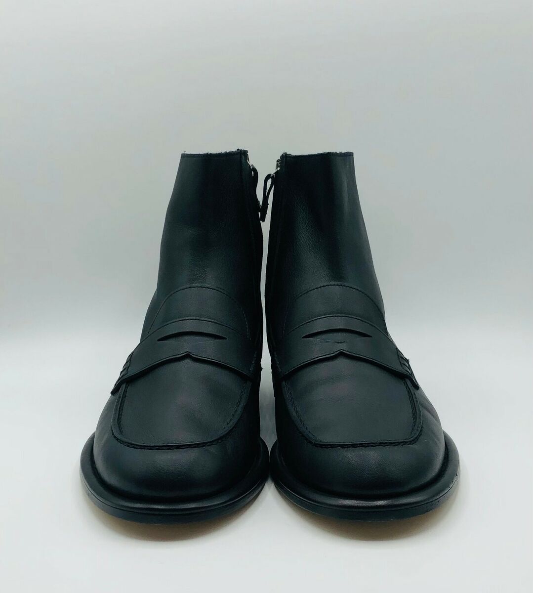 $950 Loewe Men's Black Soft Leather Ankle Boot Loafers EU 42 $950 Loewe Men's Black Soft Leather Ankle Boot Loafers EU 42