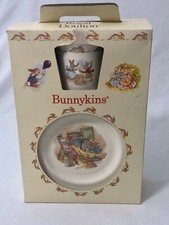 Royal Doulton 1989 Bunnykins 3 Piece Children's Set New in Box Mug Bowl Plate