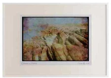 Quebec Rustic 262092 Looking Out, L'Ile Verte Watercolour Picture Frame