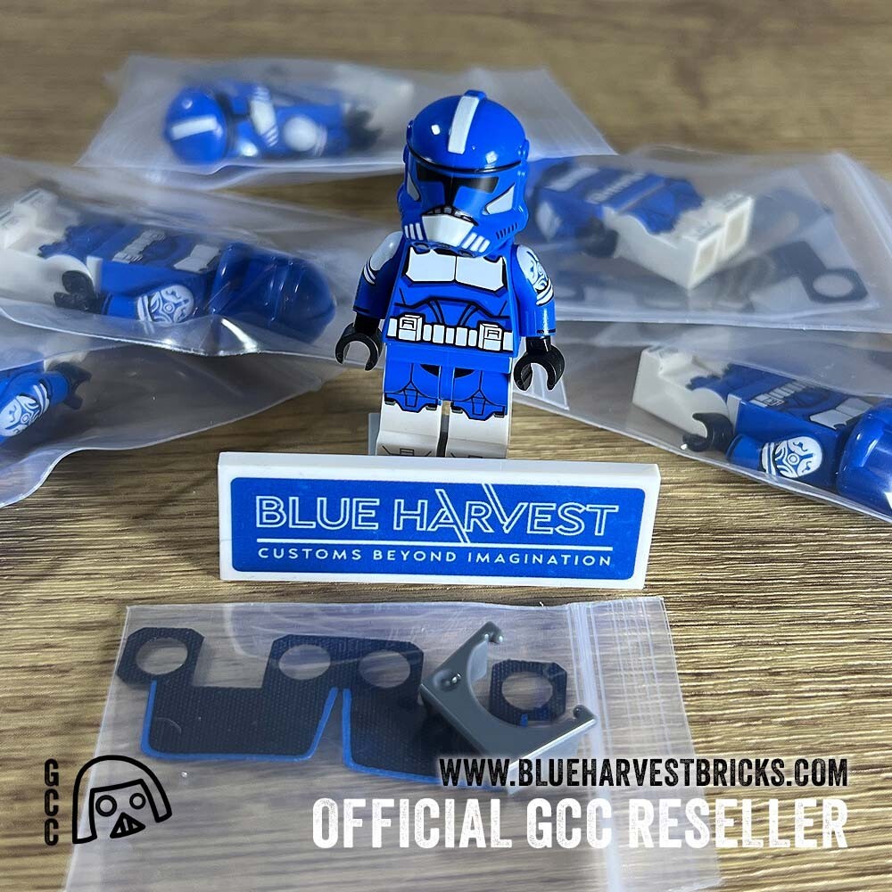 LEGO Star Wars custom Blue Commander Fox minifigure Grandpa Clone