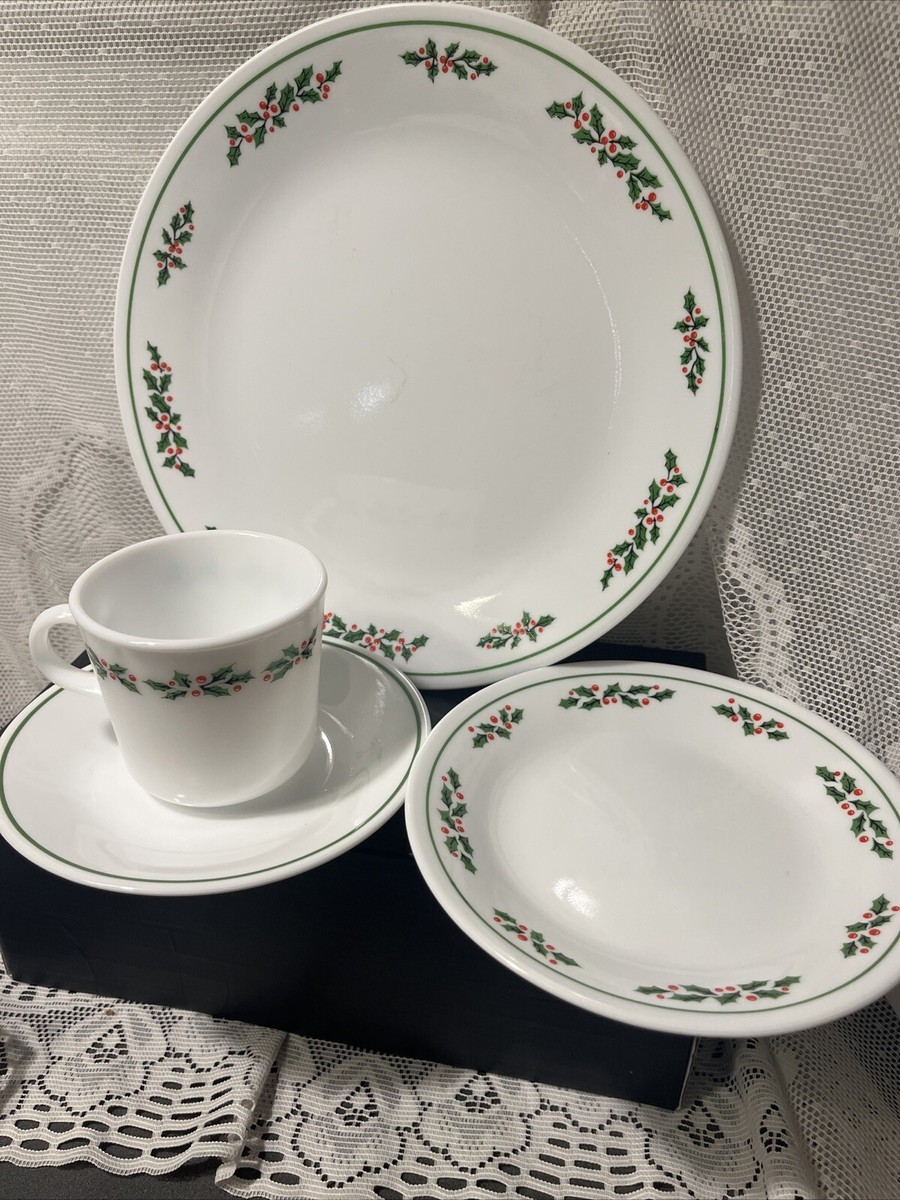 Corelle Livingware Corelle Dinnerware Set For Corelle Winter Holly