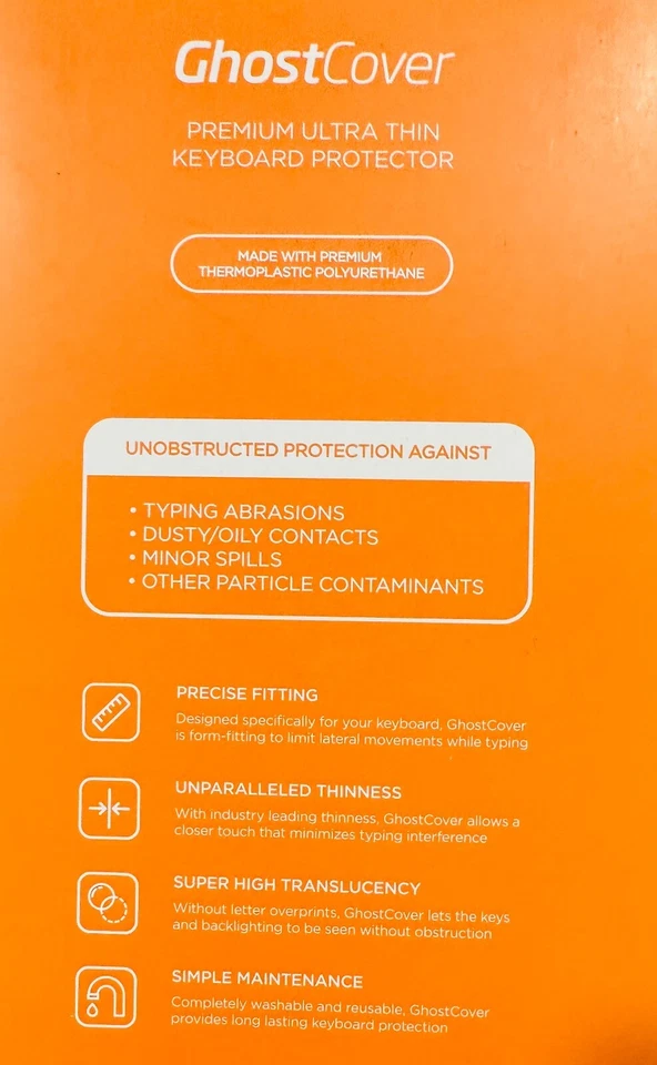 UPPERCASE GhostCover Premium Keyboard Cover for MacBook Pro 16" MBP 13" 2020 NEW - Image 3 of 3