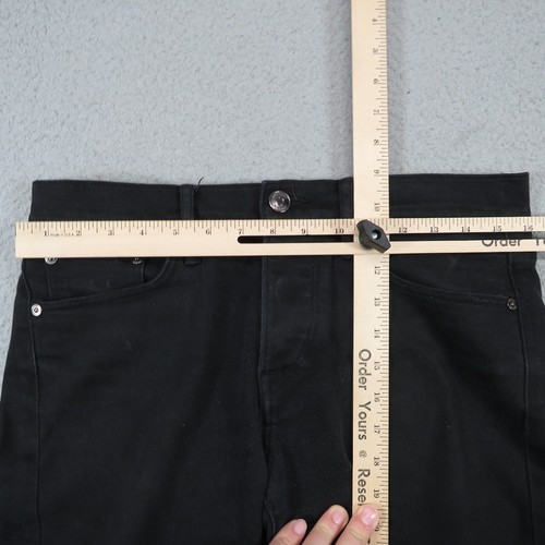 Burberry Jeans Mens 30x30* Slim Black Denim Uniform Button Fly Straight Leg - Picture 13 of 19