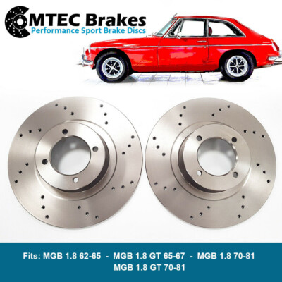 MTEC Brakes ROVER MGB 1.8 1.8 GT 62-81 Front Bremsscheiben Drilled Only 273MM