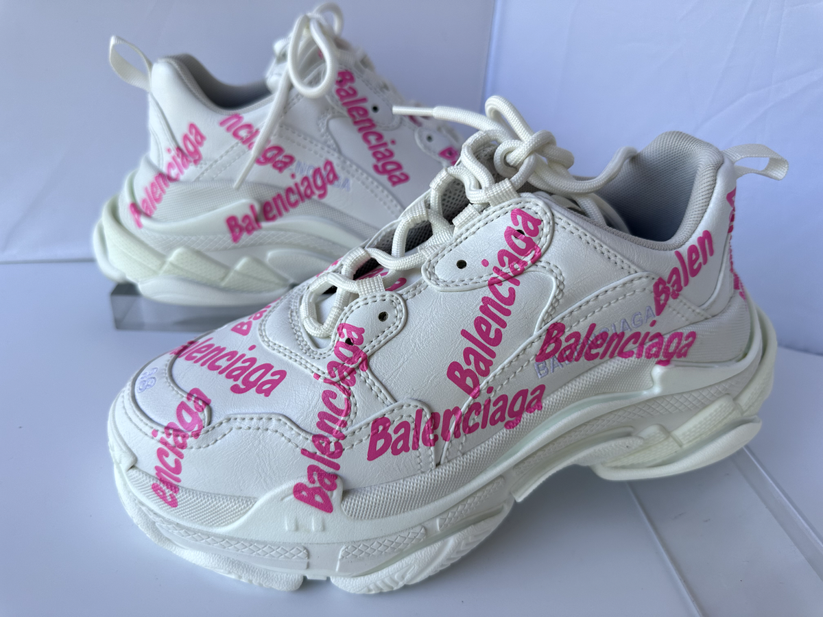 BALENCIAGA Triple S スニーカー 40 ホワイト/ターコイズ 【公式通販】