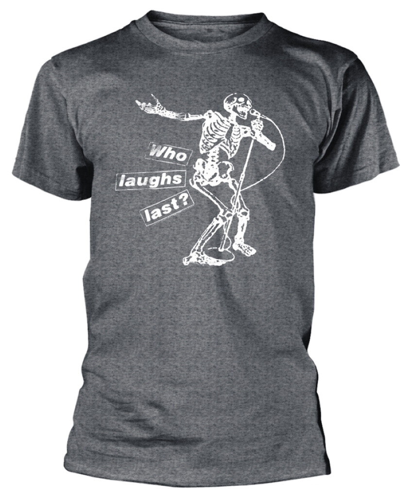 Rage Against The Machine Who Laughs Last Grey T-Shirt NEW OFFICIAL