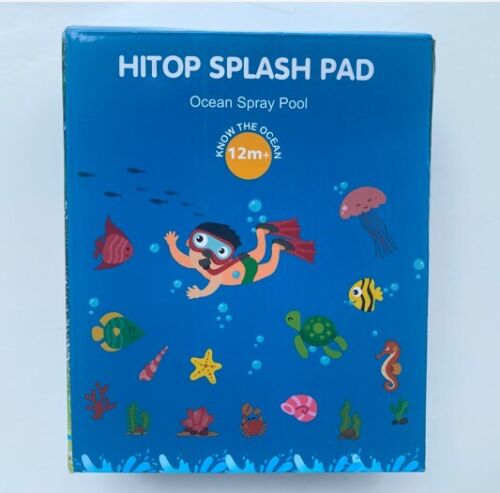 Kids Summer Hitop Splash Pad Spray Pool 'Ocean' 59" Round , Shallow 12m+.  - Picture 1 of 4