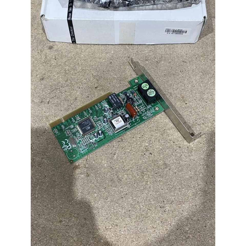 Sitecom V92 Internal PCI Modem Card Green 56Kbps 2x Ethernet Port Compact for PC - Image 4 of 4