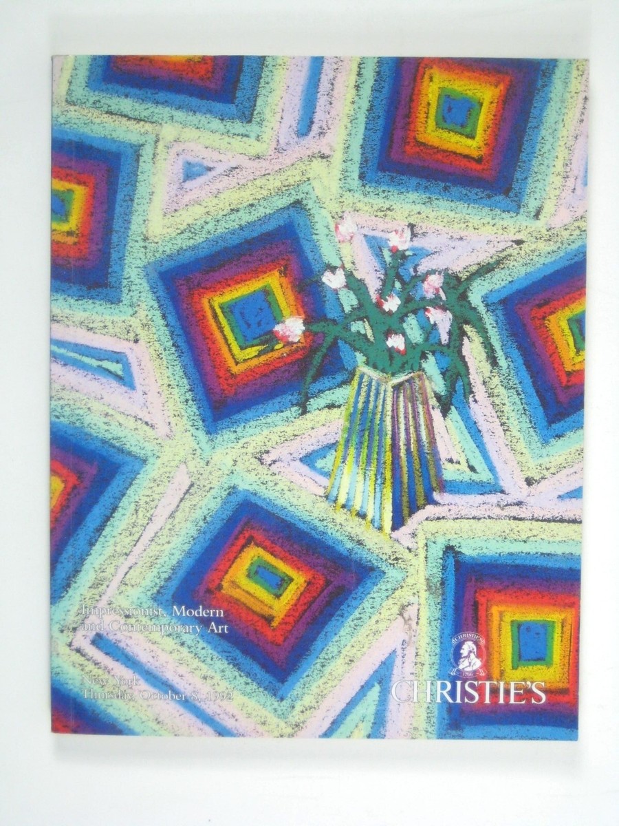Christies 1992 Modern Contemporary Art Auction Catalog Results New
