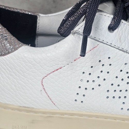 P448 Scarpe da sneaker basse da uomo John Dragoes stringate bianche da uomo EU 40 - Foto 11 di 12