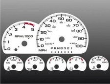 White Face Gauges For 1995 Chevrolet 1500 2500 3500 Truck Gas White Face Gauges For 1995 Chevrolet 1500 2500 3500 Truck Gas