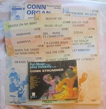 Lot of CONN HOME ORGAN Songbooks  Sheet Music -- 1970's
