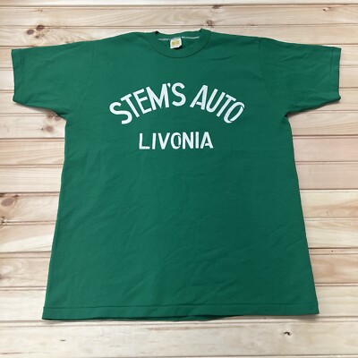 True Vintage 70s Russell Athletic Livonia MI Stems Auto Jersey