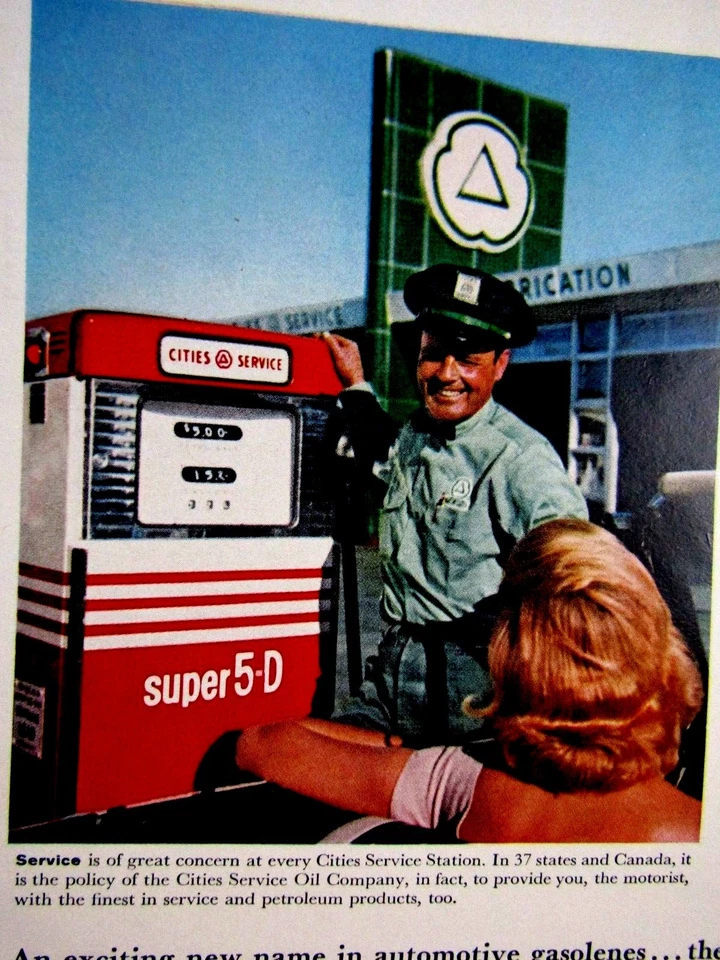 Vintage 1961  Cities CITGO Original Print Ad 8.5 x 11" - Image 2 of 4