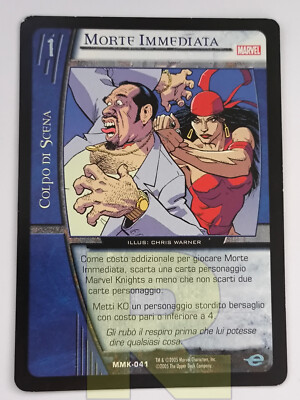 Sofortiger Tod  Common MMK-041  Marvel VS System  Italienisch  EX