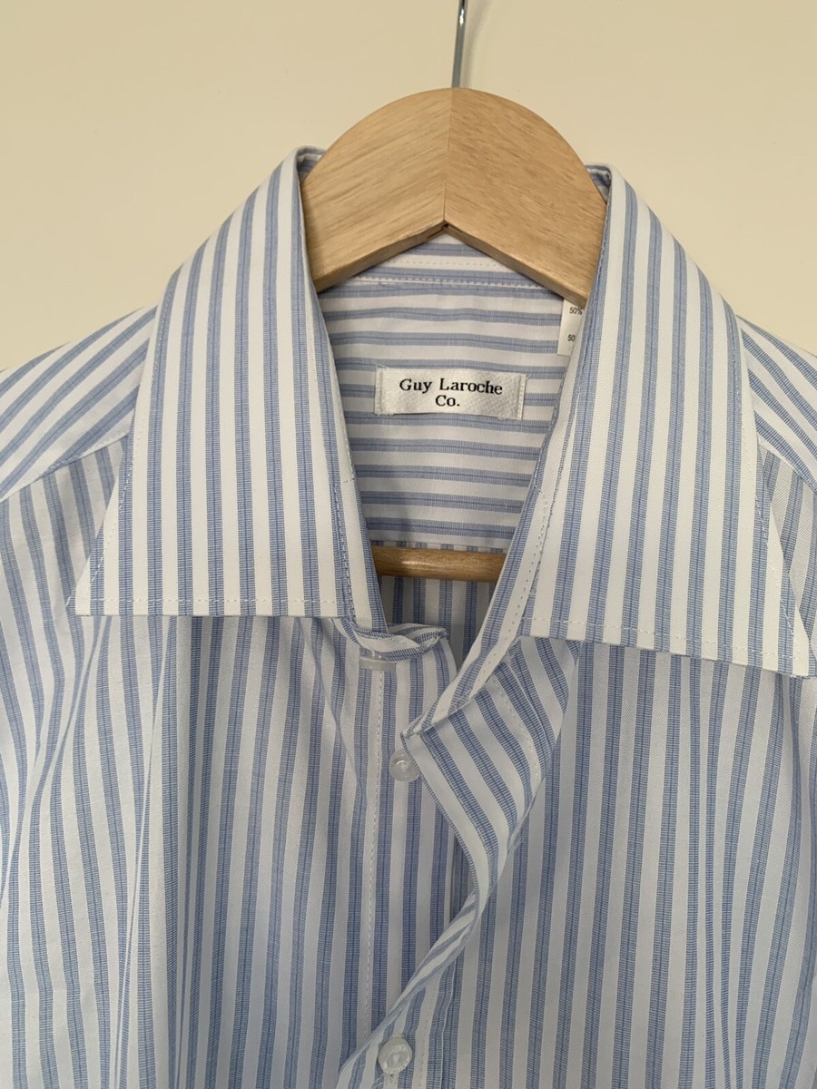 guy laroche dress shirts Guy Laroche Paris Men's Long Sleeve Tan Solid Button Down Dress Shirt 18 34/35