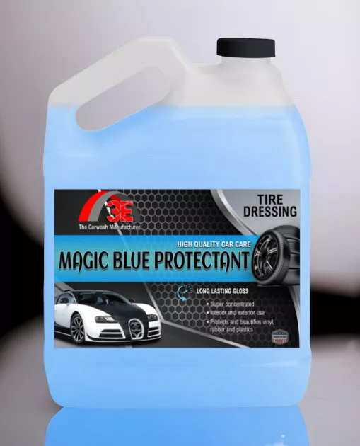 Extreme MAGIC BLUE TIRE DRESSING 1 Gallon Tire Shine High Glossy,Bubblegum  Scent