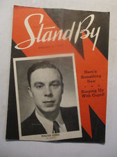 STAND BY MAGAZINE AUGUST 1937 WALTER LEWIS VINTAGE WLS CHICAGO RADIO