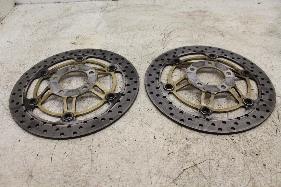 ОРИГИНАЛЬНЫЙ ПЕРЕДНИЙ ЛЕВЫЙ ПРАВЫЙ ТОРМОЗНОЙ ДИСК SUZUKI KATANA 600 750 SV650 SV650S C55D - Изображение 3 из 4