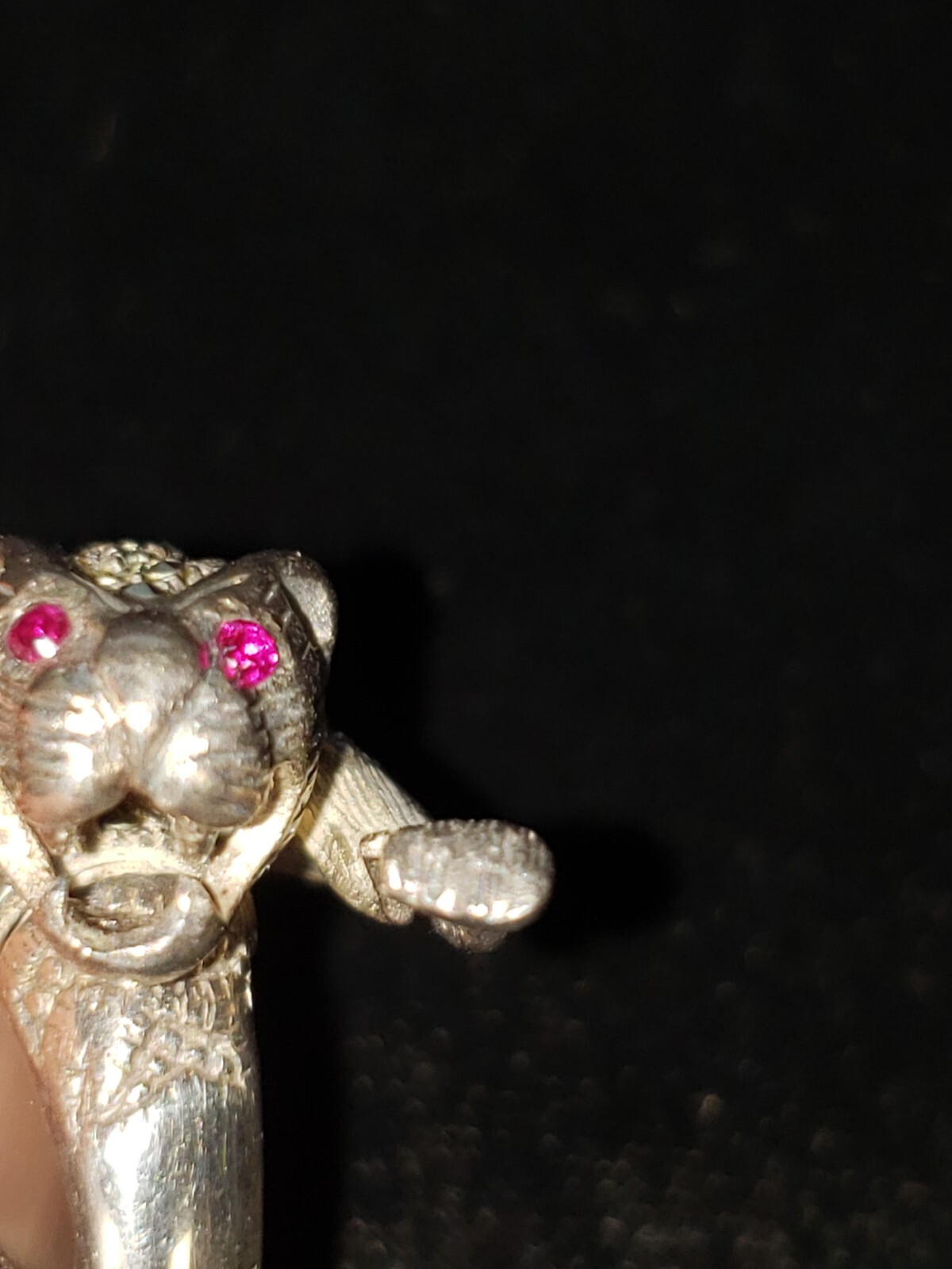 Vt Sterling Silver Marcasite Ruby Articulated Jag… - image 14