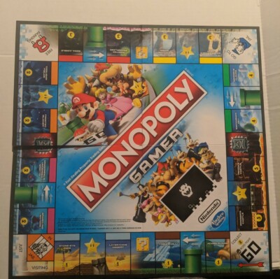 Monopoly Gamer Nintendo Mario Board Game Replacement Board Only 2017 